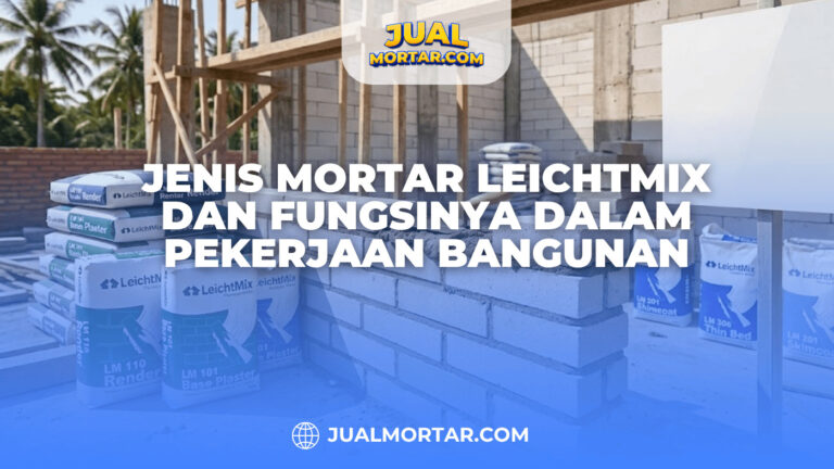 Jenis Mortar LeichtMix dan Fungsinya dalam Pekerjaan Bangunan