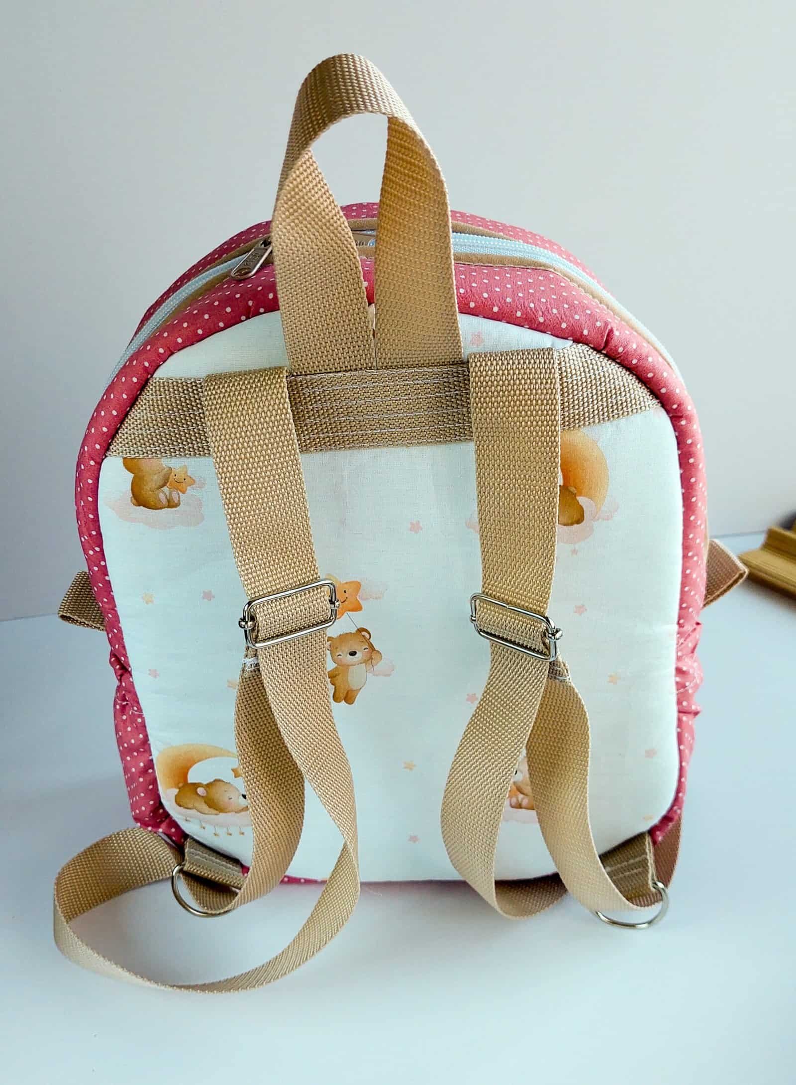 parte de trás da mochila
