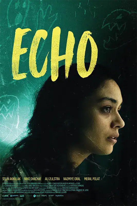 Promotional poster for the film Echo by Keplerfilm featuring a woman in profile.