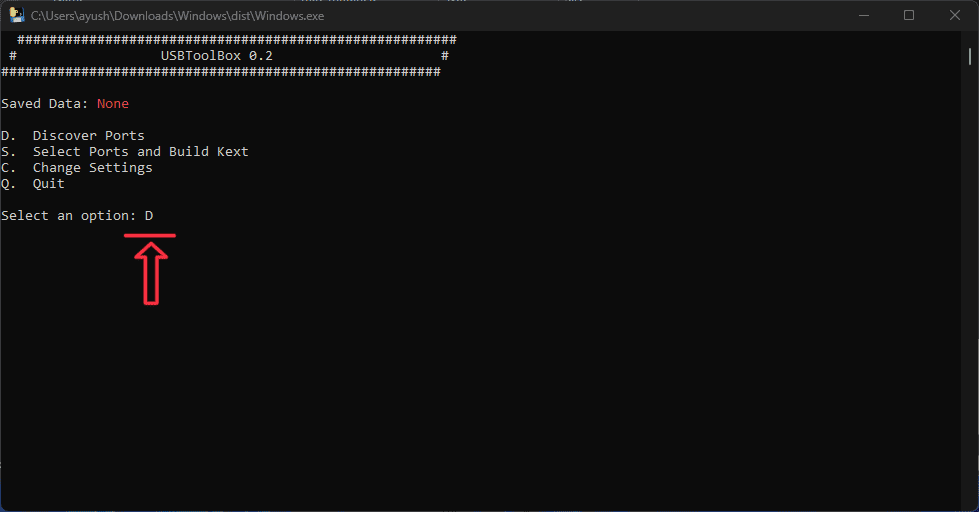 USBToolBox interface for managing device ports and settings.