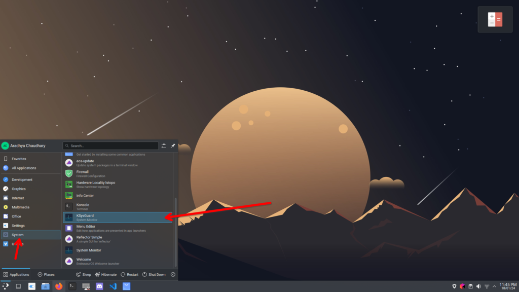 Upgrade KDE Plasma Workflow in Arch Linux 25 ksysguard monitor for KDE Plasma