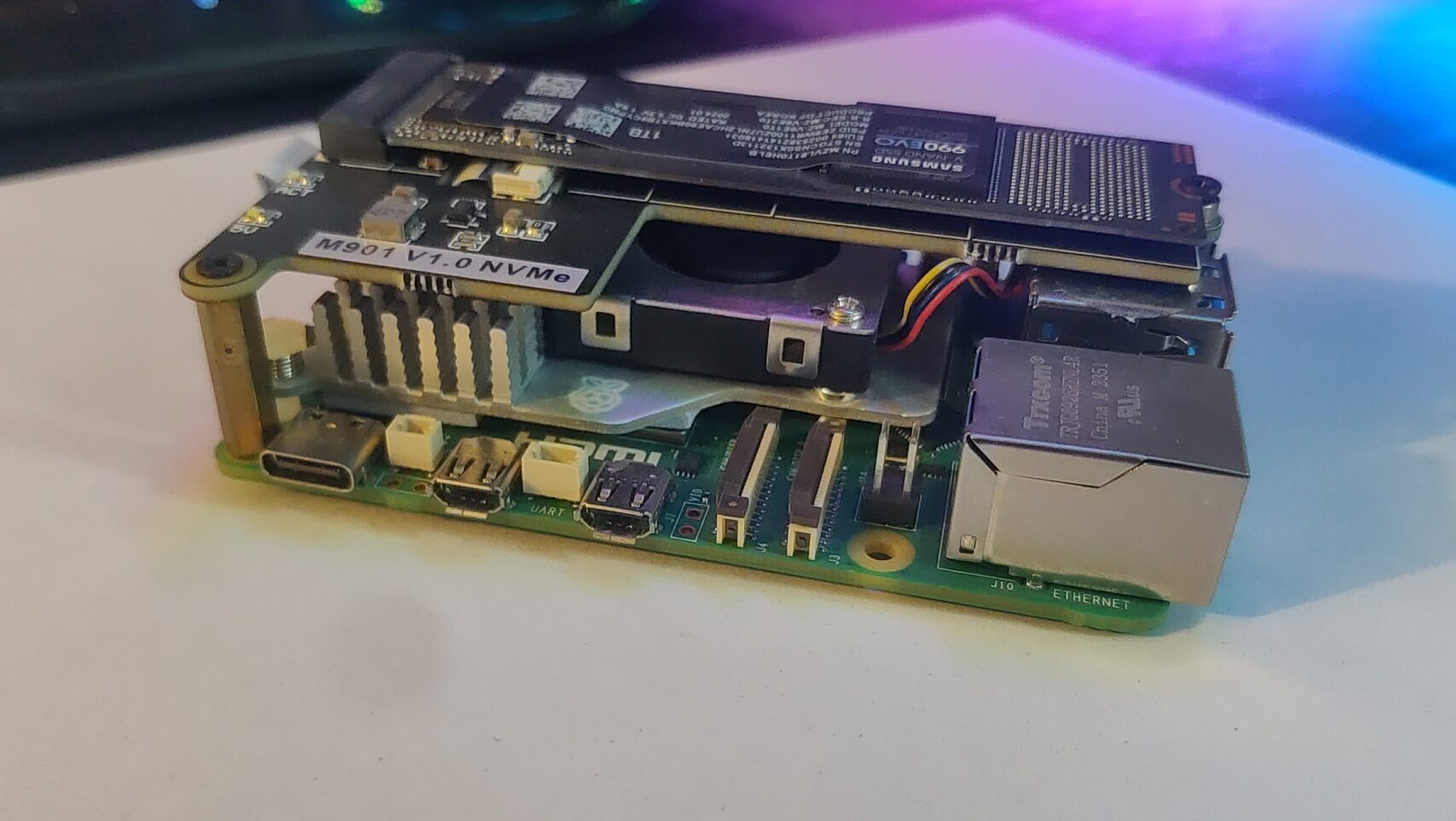 raspberry pi 5 uses with active cooling and nvme
