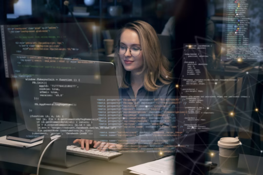 nerdy girl installing apps like immich, plex on her ubuntu server