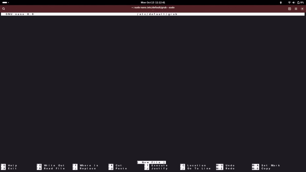GRUB NANO FILE 