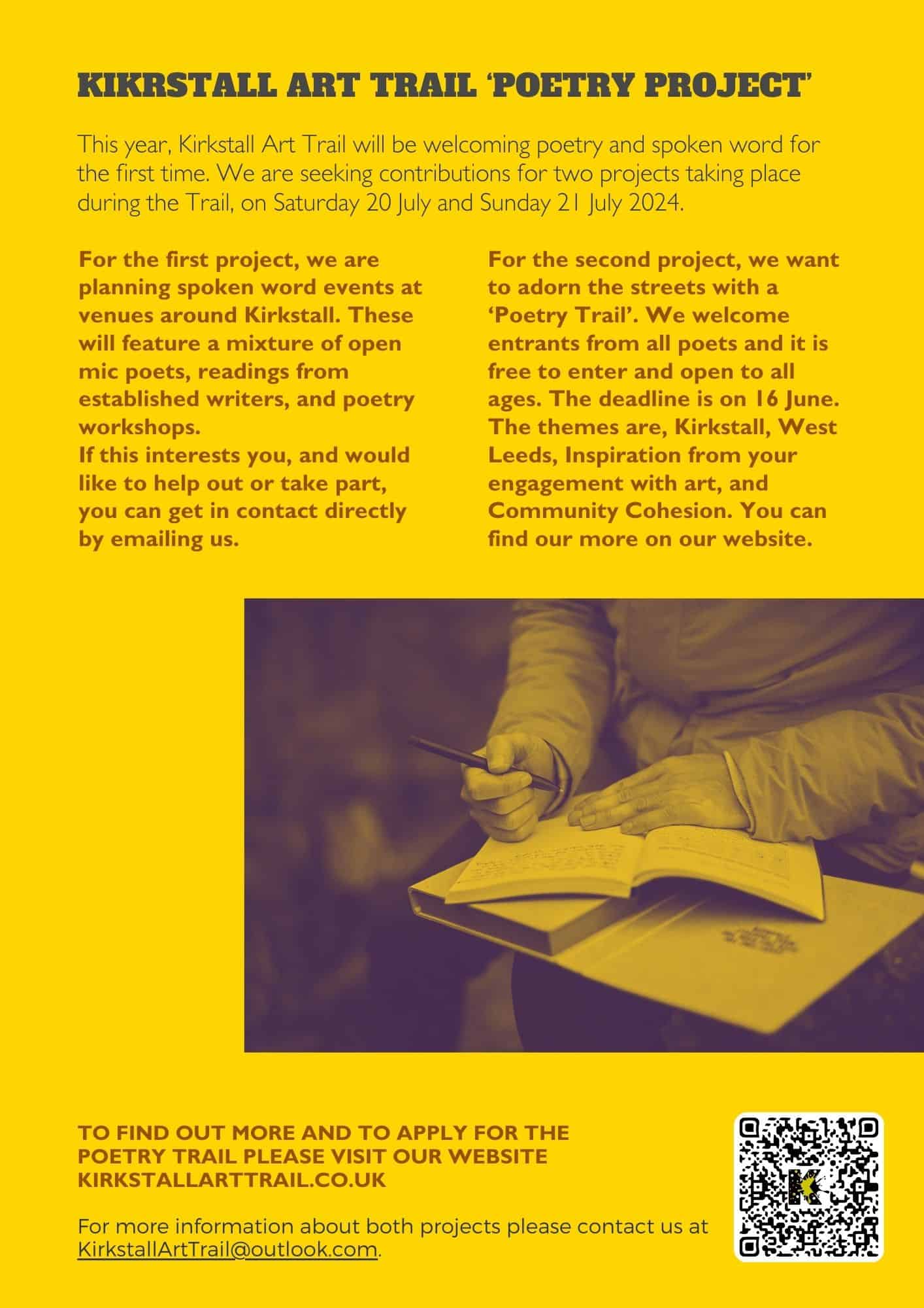 The flyer for the Poetry Project