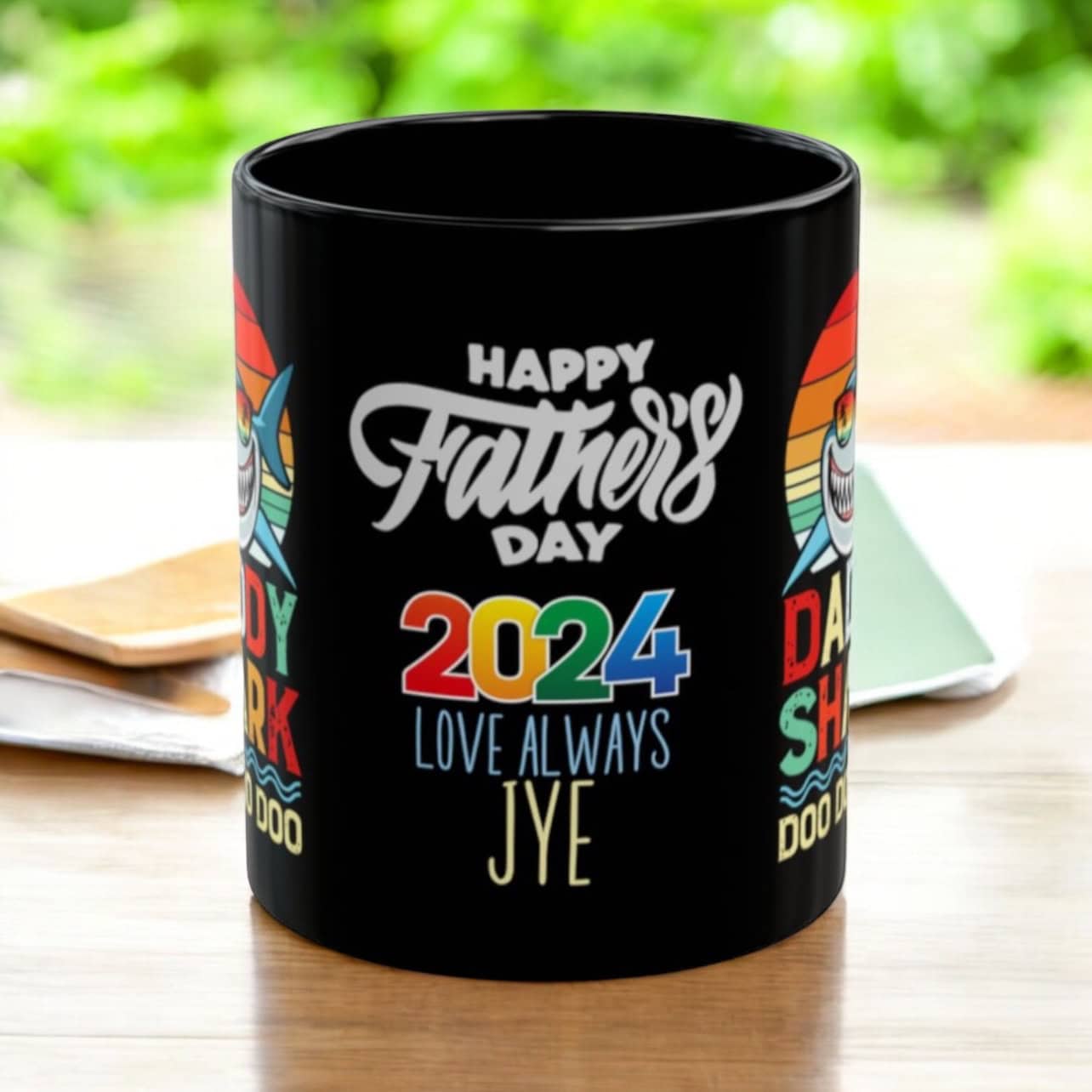 Daddy Shark Personalised Mug - Image 9