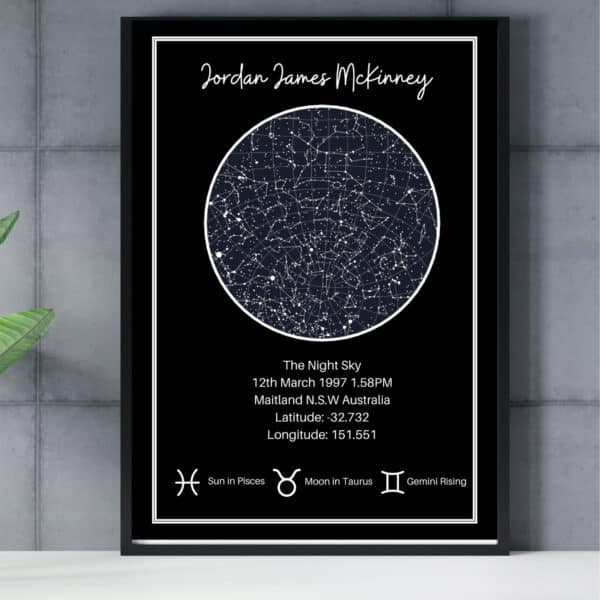 night sky print