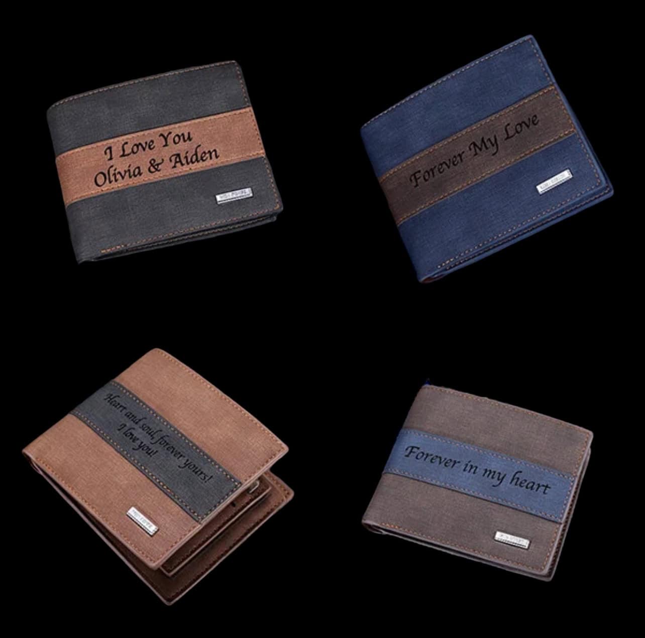 Mens personalised wallet