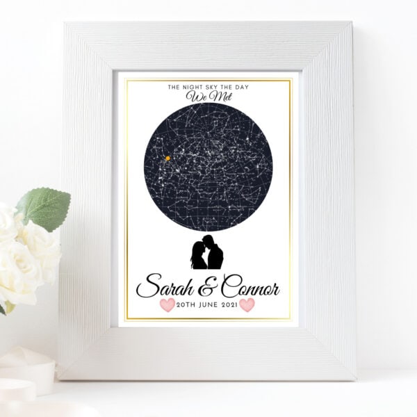 Night sky print for couples