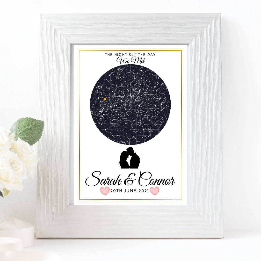 Night sky print for couples