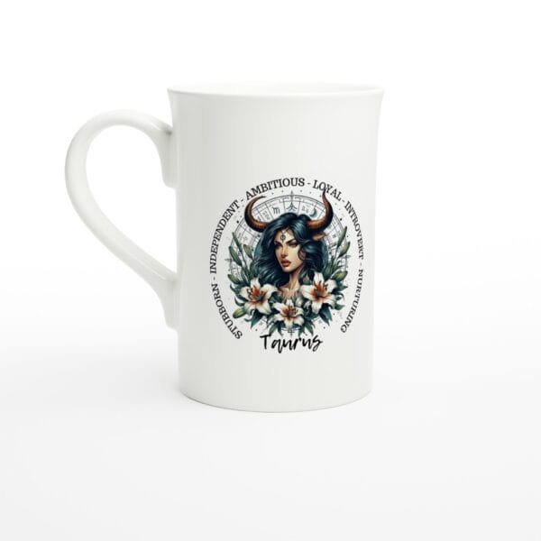 Taurus horned woman china mug
