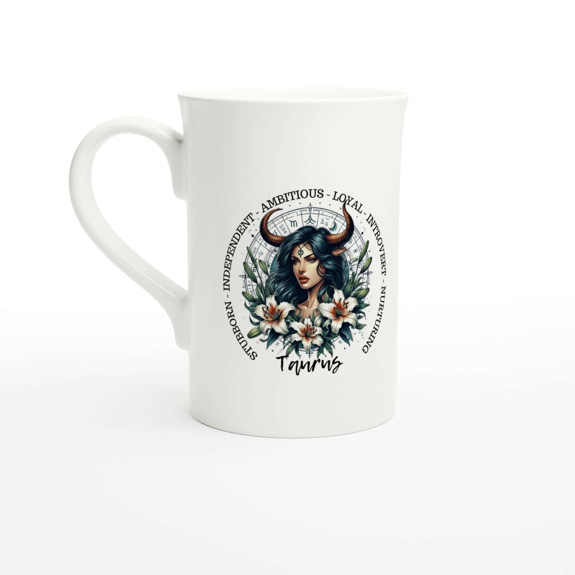 Taurus horned woman china mug