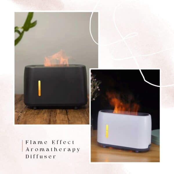black and white flame effect diffuser