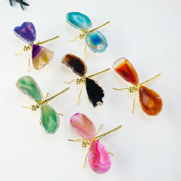 Agate Crystal Dragonfly