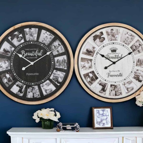 12 photo slot clock