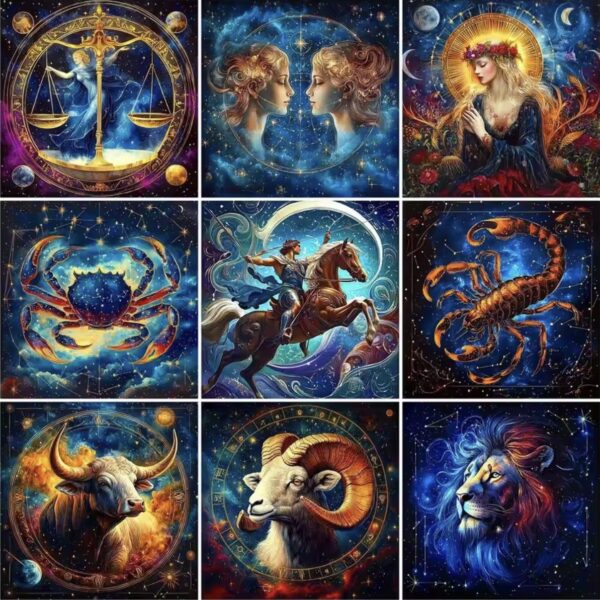 Zodiac Diamond Dot Painting Kits – Astrology Art
