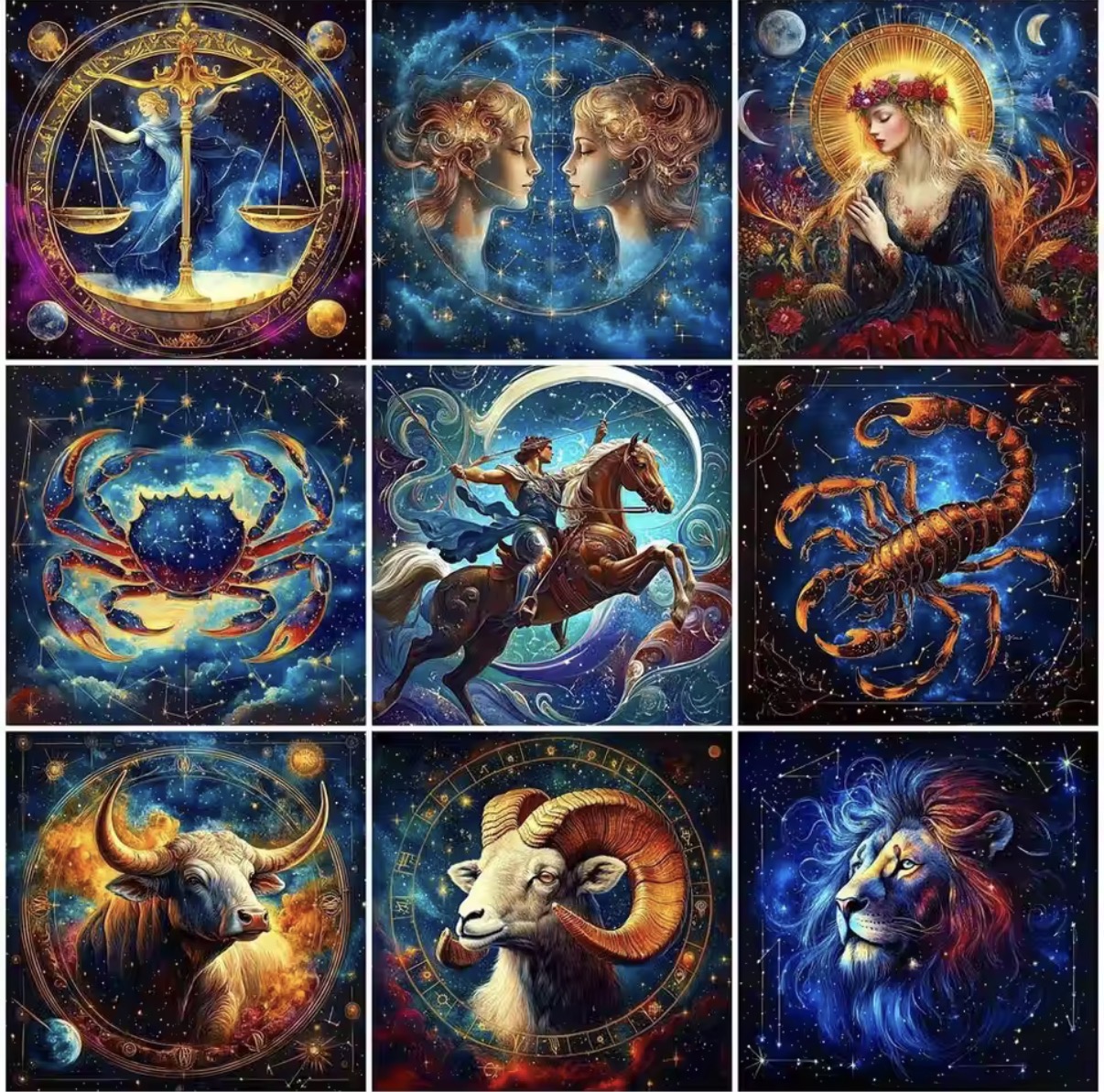 Zodiac Diamond Dot Painting Kits – Astrology Art