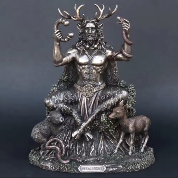 Cernunnos Statue Ornament – Celtic Horned God Figurine
