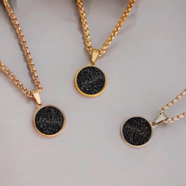 Custom Night Sky Map Necklace – Silver, Gold, or Rose Gold