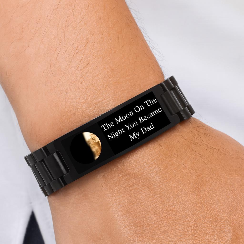 Personalised Moon Phase or Night Sky Men’s Bracelet - Image 4