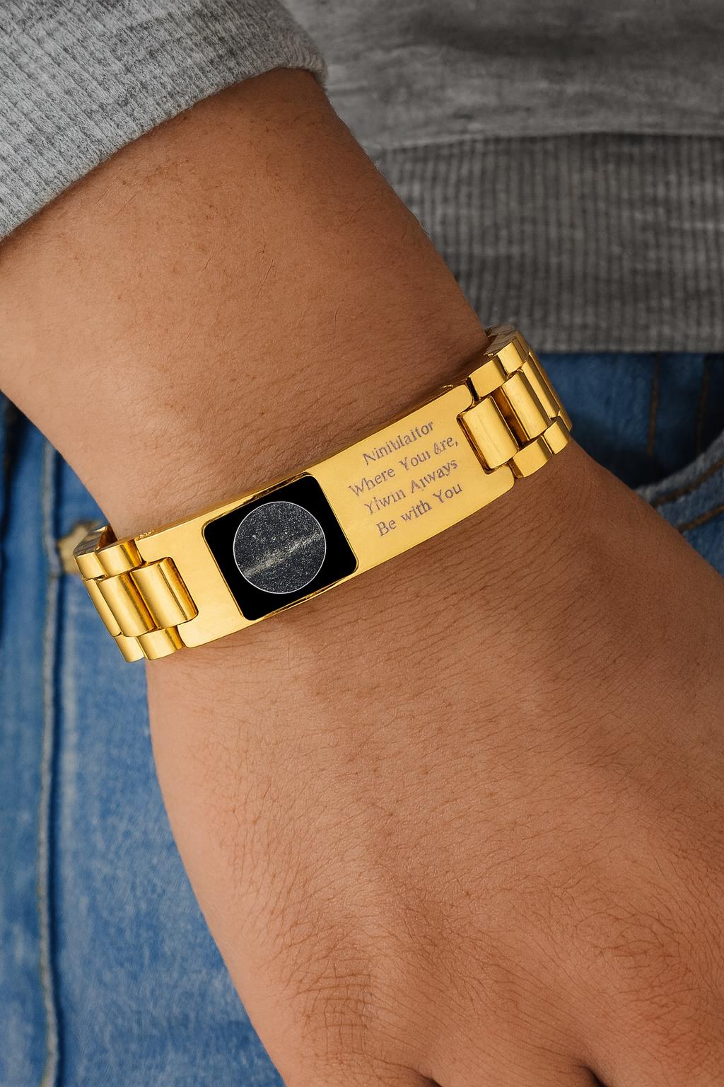 Personalised Moon Phase or Night Sky Men’s Bracelet - Image 3