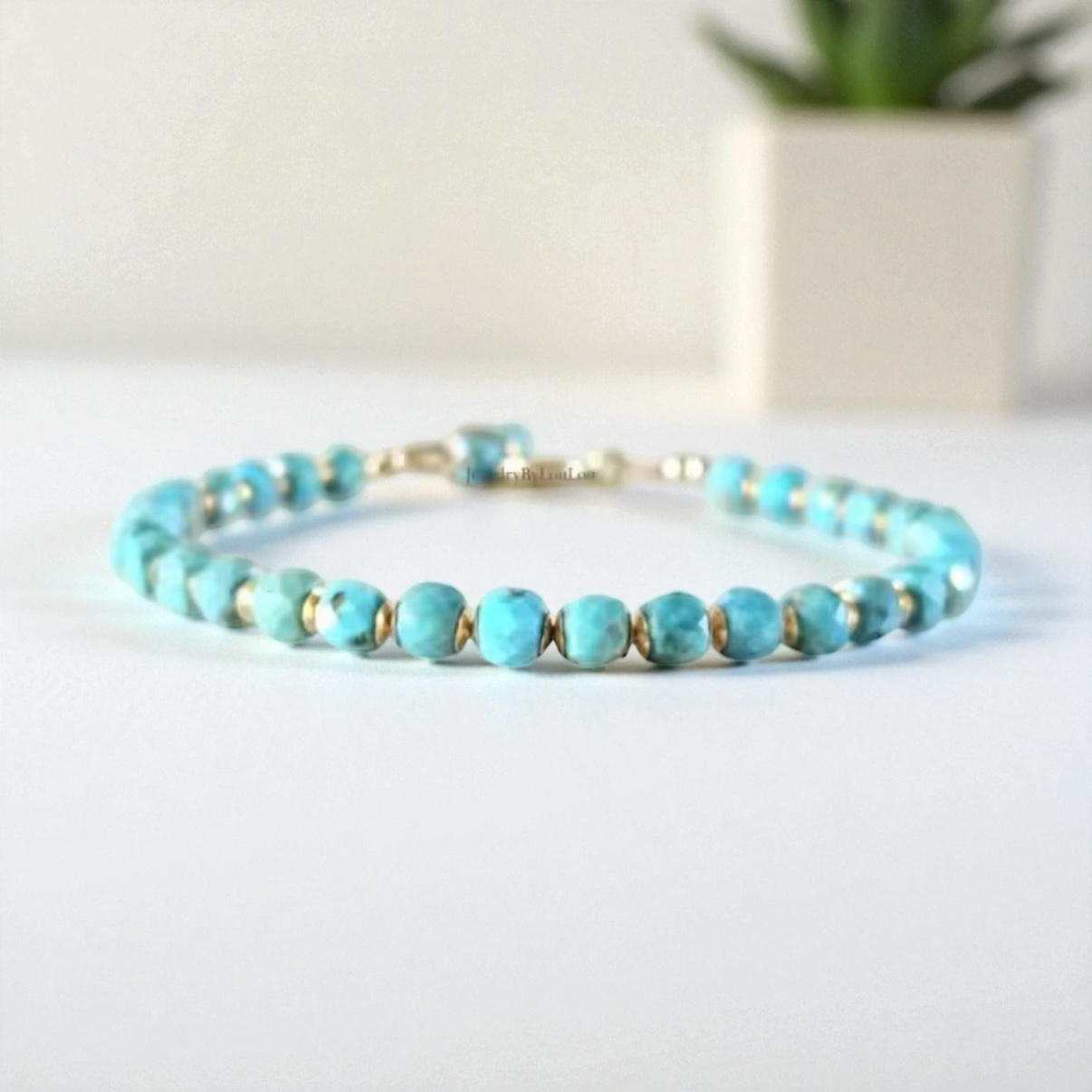 Turquoise Gold Plated Bracelet