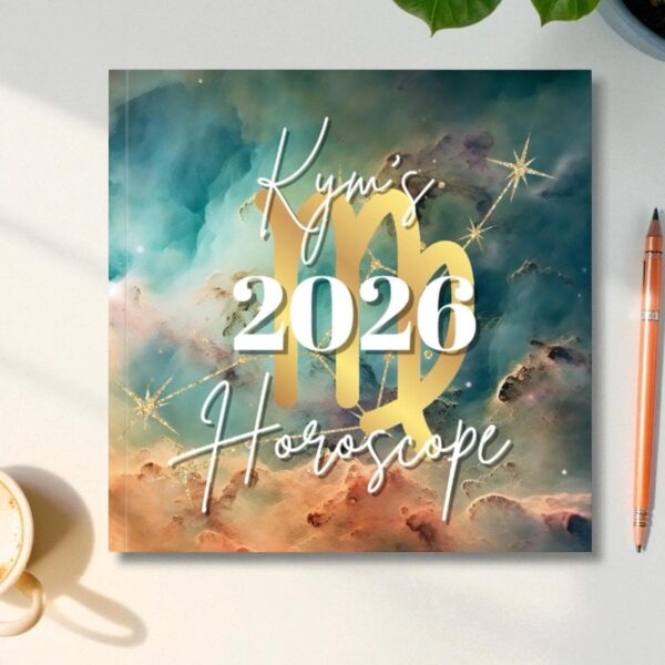 Personalised 2026 Horoscope Book. 35 Page Softcover Astrology Book.