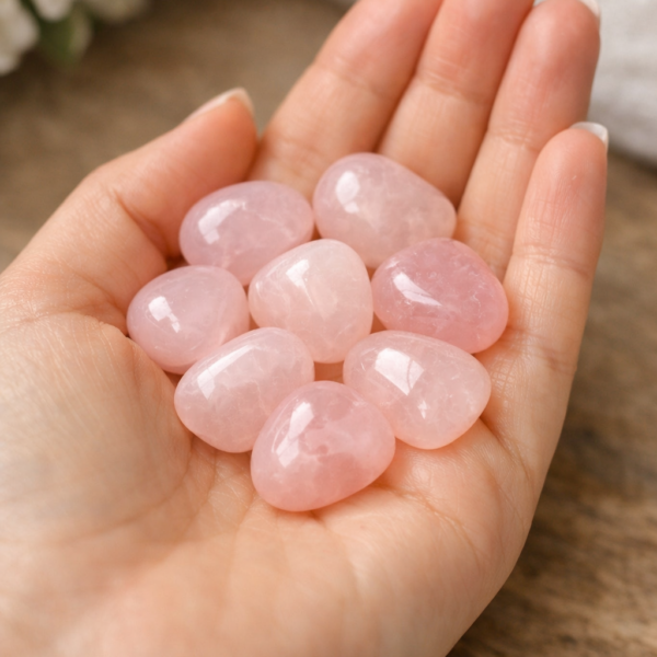 Rose Quartz Tumble Stone A-Grade