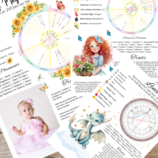 Astrological chart and character traits