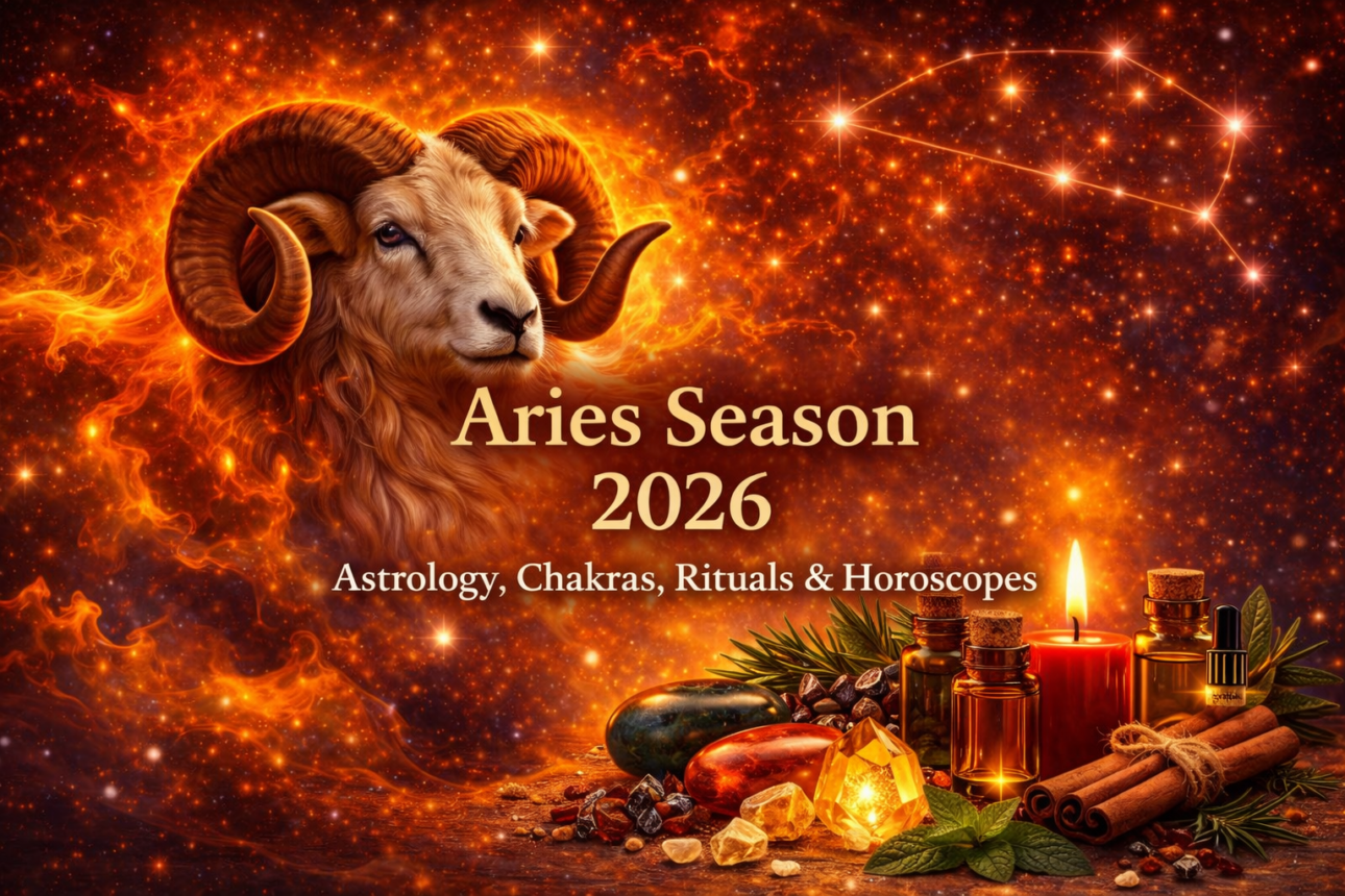 Astrological theme with Aries imagery.