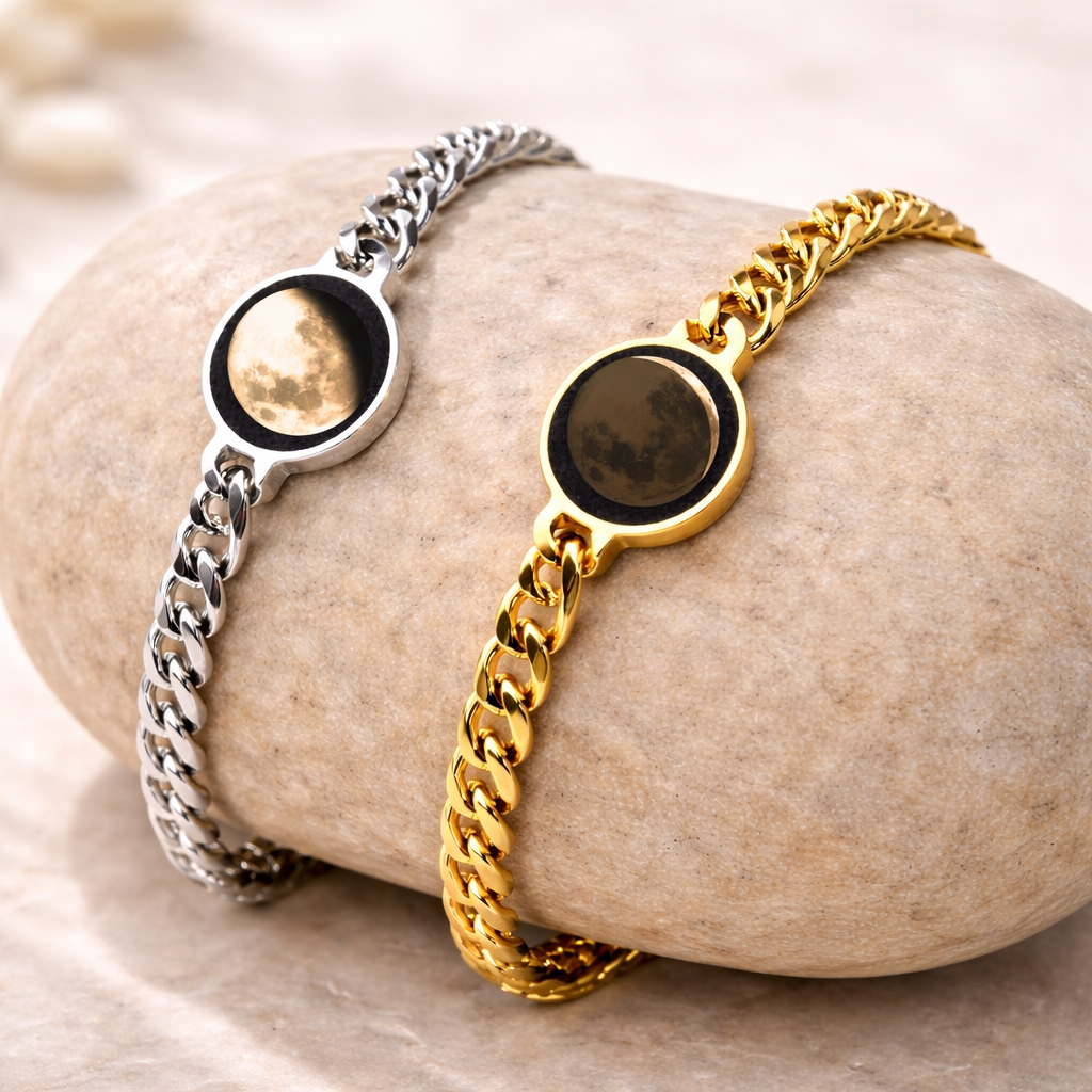 Custom Moon Phase Cuban Chain Bracelet - Image 5