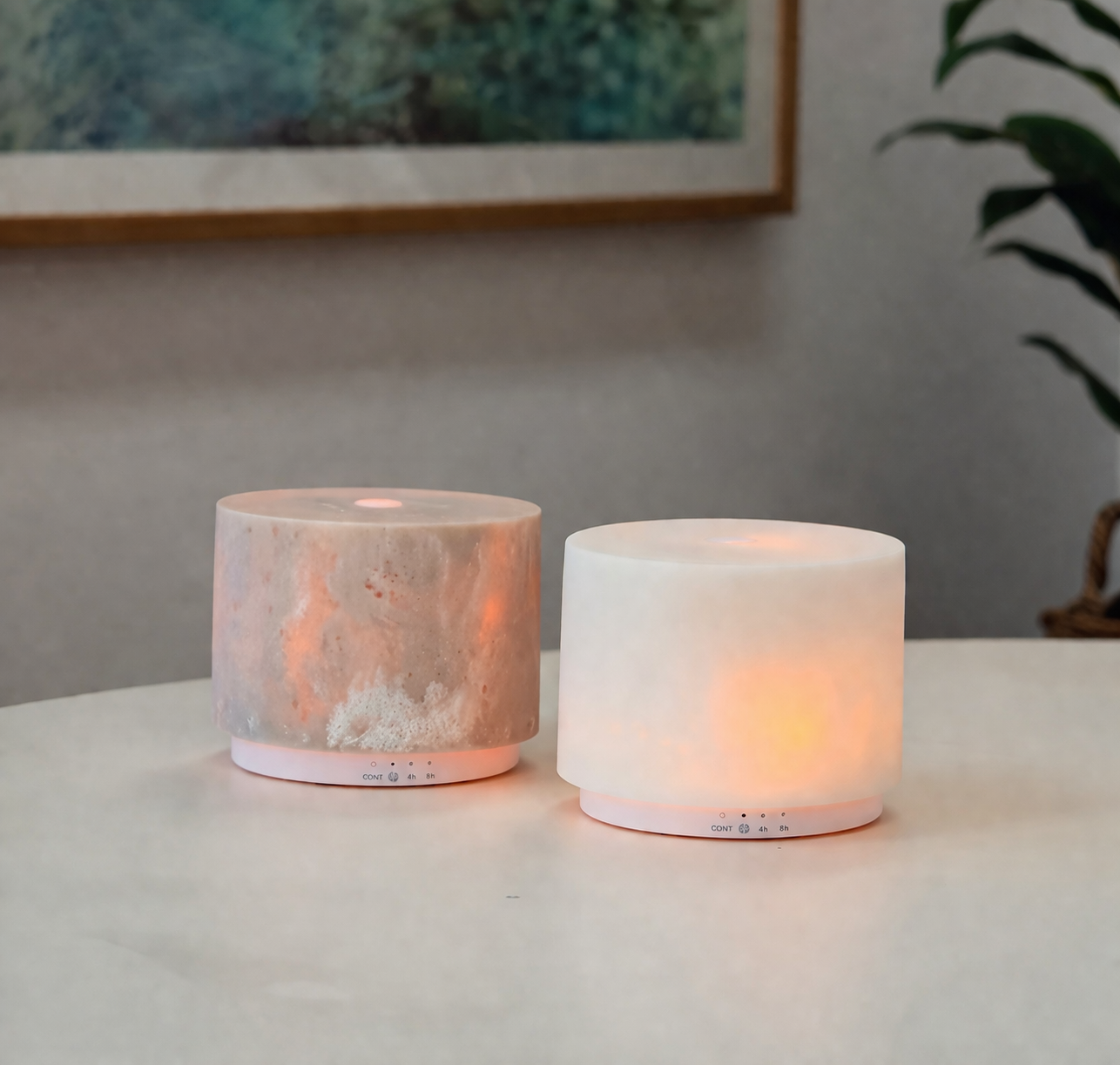 marble moon or sandstone essential oil diffuser