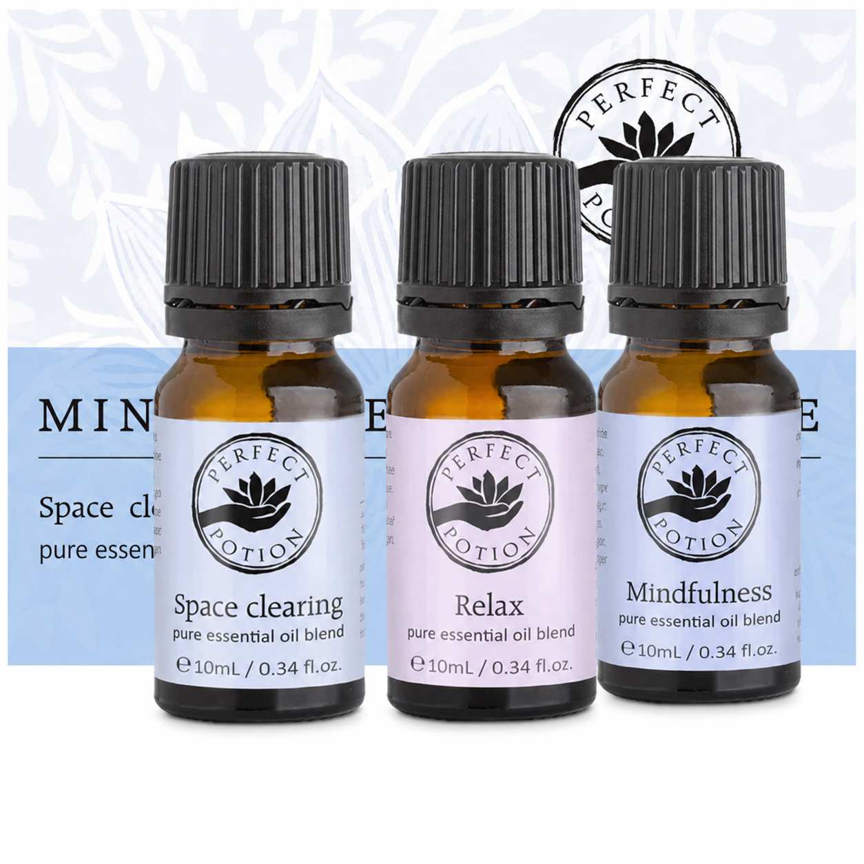 Essential oil blends for relaxation.