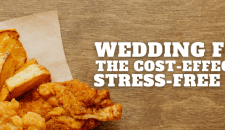 Crispy fried chicken and chips, perfect catering for weddings and events by KK Catering.