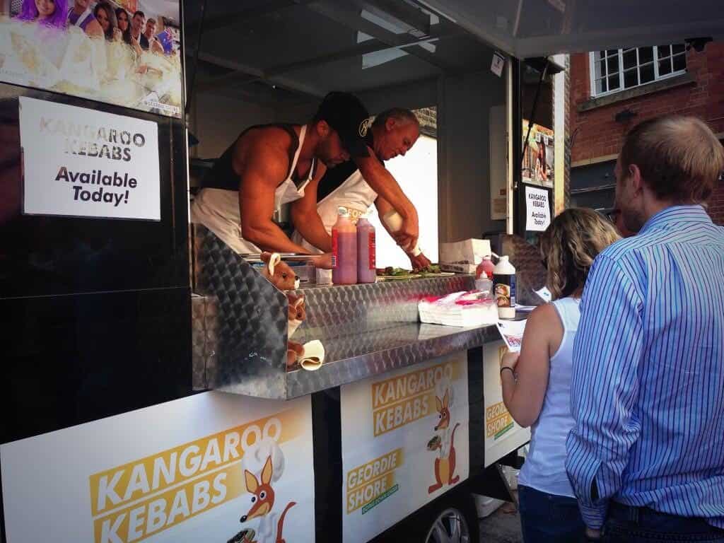 film shoot catering for geordie shaw