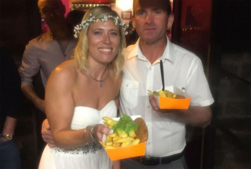 Fish and chip van catering for weddings in Bristol