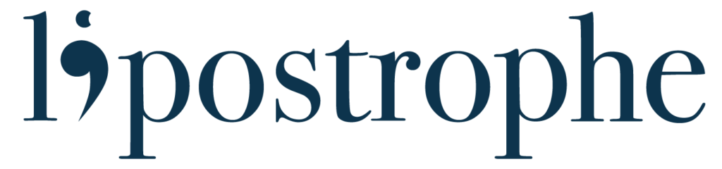 Logo - L'apostrophe communication - Agence de communication - branding - webdesign