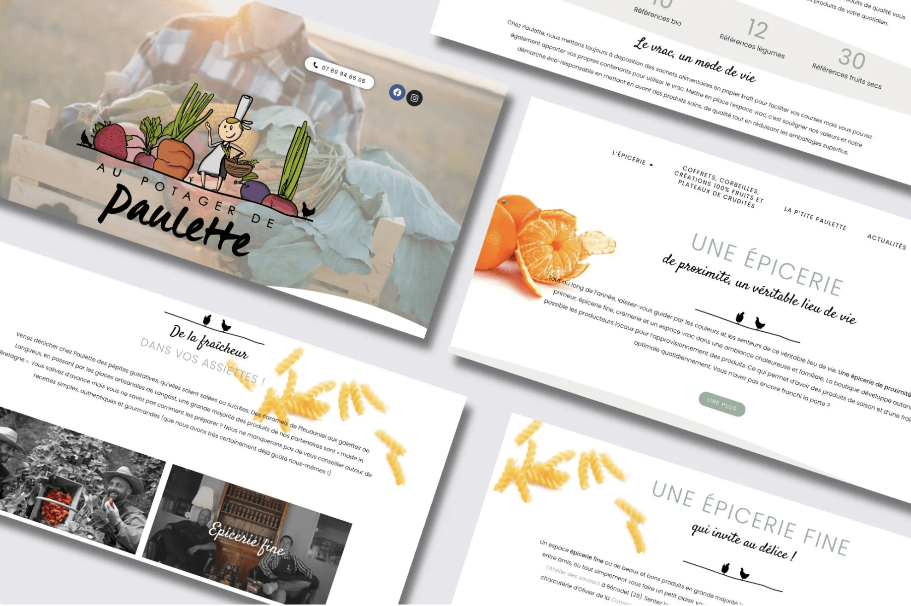 Webdesign - Potager de Paulette