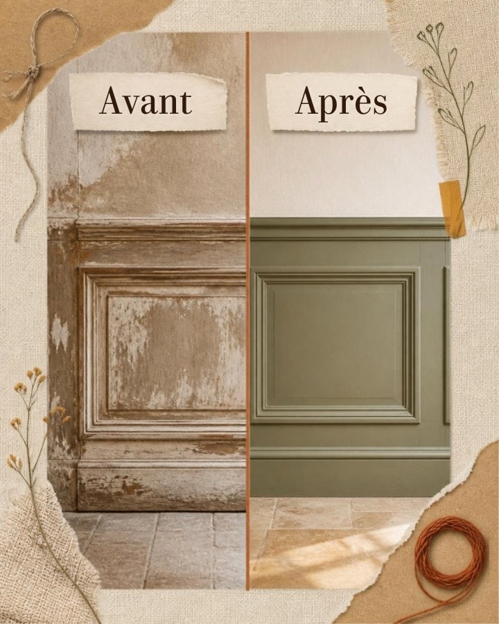 Template Canva Instagram pour artisan du bâtiment : publication avant / après