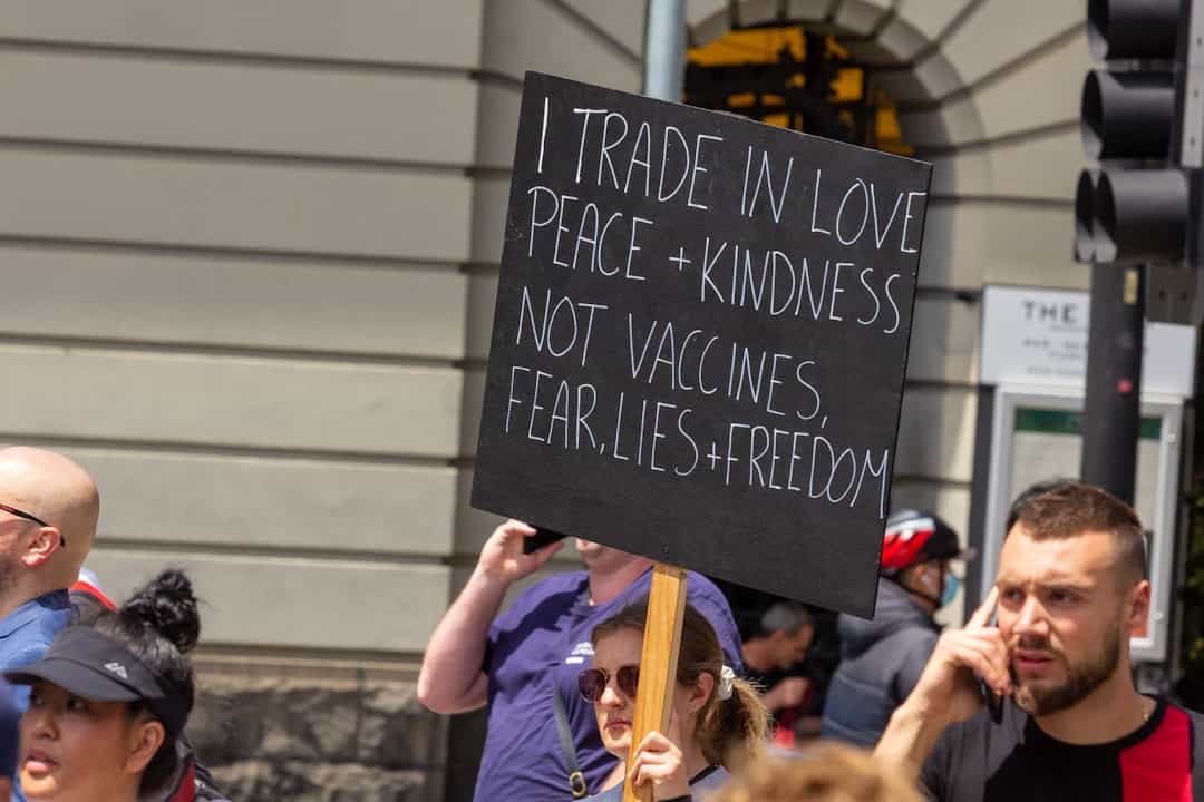 Photo Protesters marching