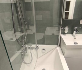 Wykończenie łazienki z wanną na warszawskiej Pradze bateria wannowa