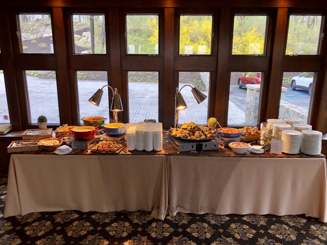 New England seafood station buffet at Le Chateau Banquets reception venue