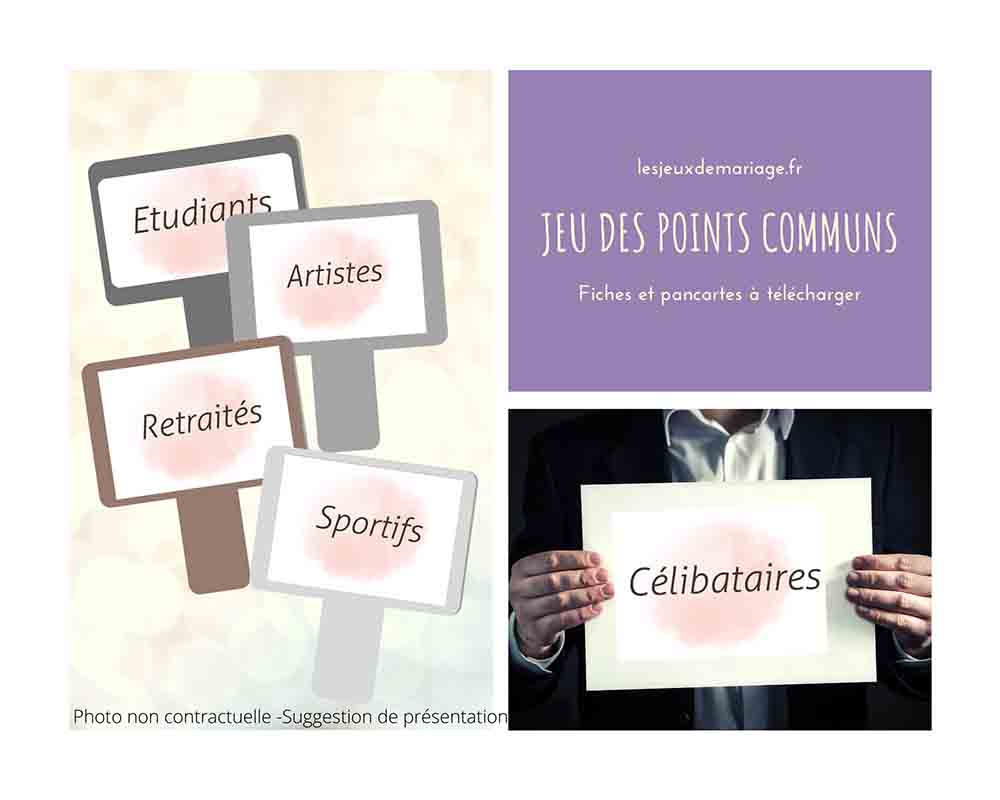 jeu des points communs à imprimer