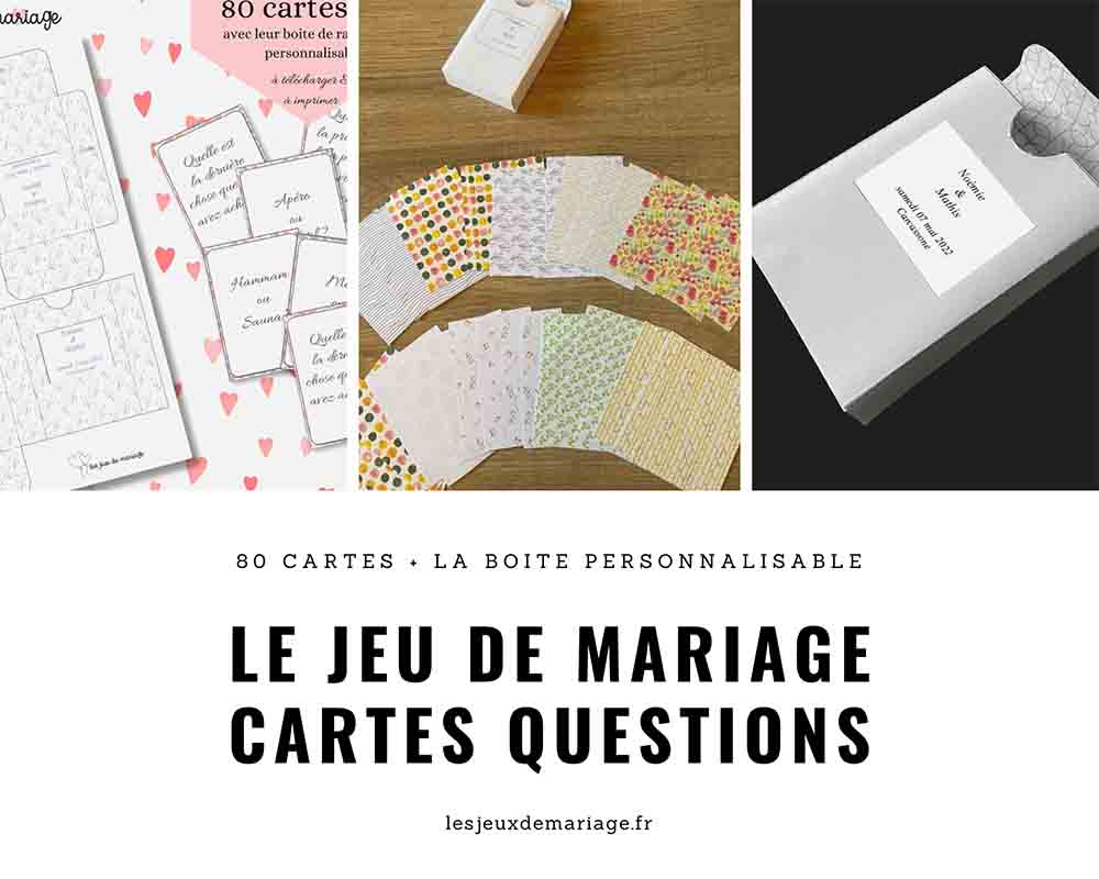 jeu questions mariage