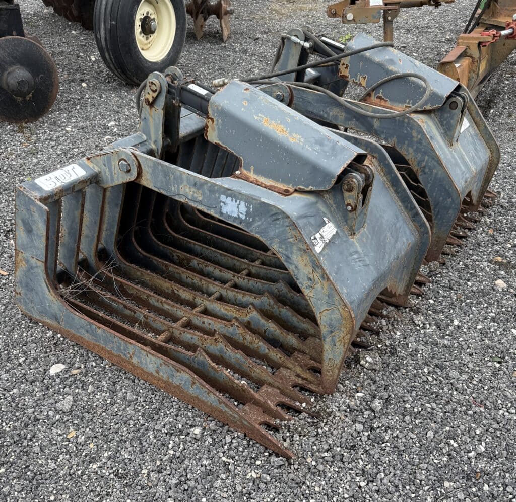 Grapple attachment for skid steer loaders, ideal for demolition and material handling, available at.