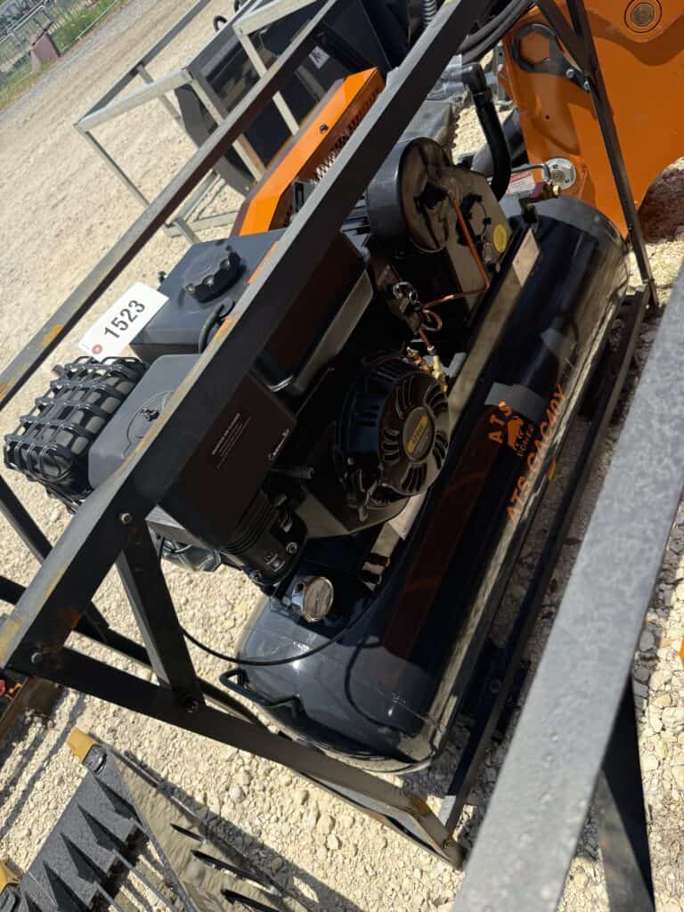 Portable generator on display at Garrett Realty & Auction event.