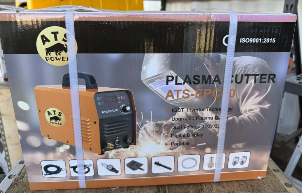 Portable plasma cutter for industrial use at August 22nd auction.