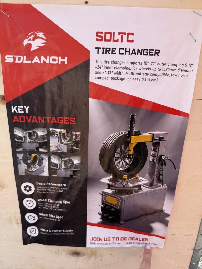 SOLTC tire changer for sale at October 3rd consignment auction.