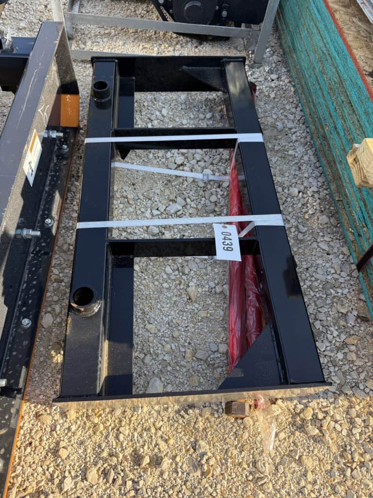 Black metal heavy equipment frame at October 3rd Consignment Auction.