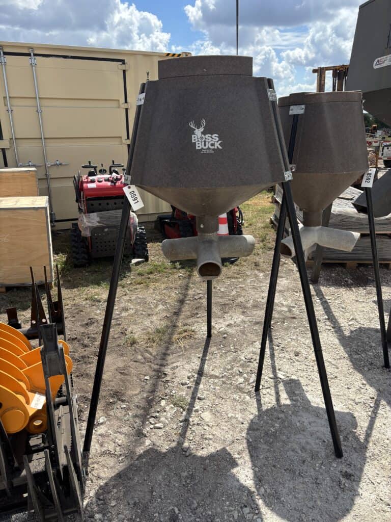 Two Boss Buck deer feeders at the October 10th Consignment Auction.